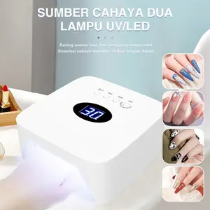 Lampu kuku nirkabel Art Cat, lampu terapi cahaya portabel, induksi cerdas berdaya tinggi, pengeringan cepat, gaya salon kuku, artefak seni kuku rumahan