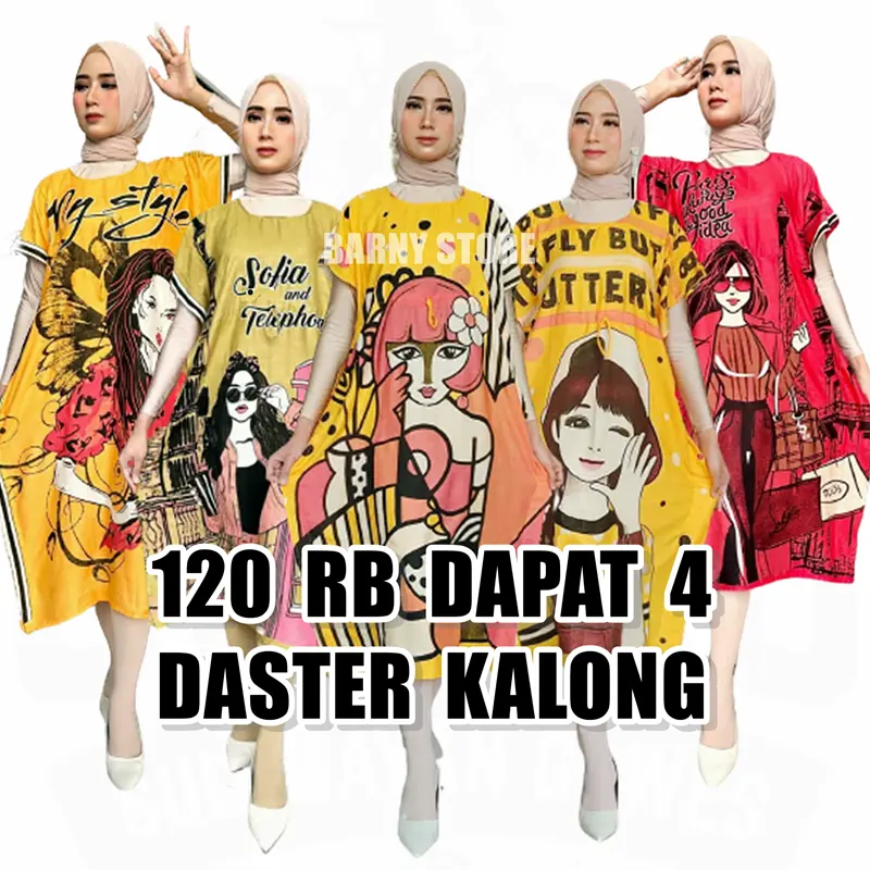 PAKET HEMAT 120 RB DAPAT 4 DASTER SOFIA DASTER KELELAWAR DASTER LOWO KALONG LD 120 BAHAN RAYON DASTER LOWO KALONG TERBARU DASTER JUMBO DASTER MURAH BAJU TIDUR TERBARU PIYAMA MURAH BAJU SANTAI BARNY STORE Kancing Motif Panjang Busui Ibu Menyusui Wanita