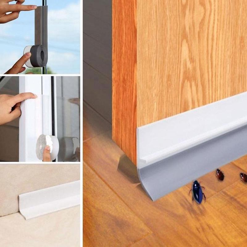 Product Introduction of 100cm Door Bottom Seal Strip Insect-Proof Windproof Soundproof Window Rubber Seal Windproof Adhesive Door Windshield Sealing 23