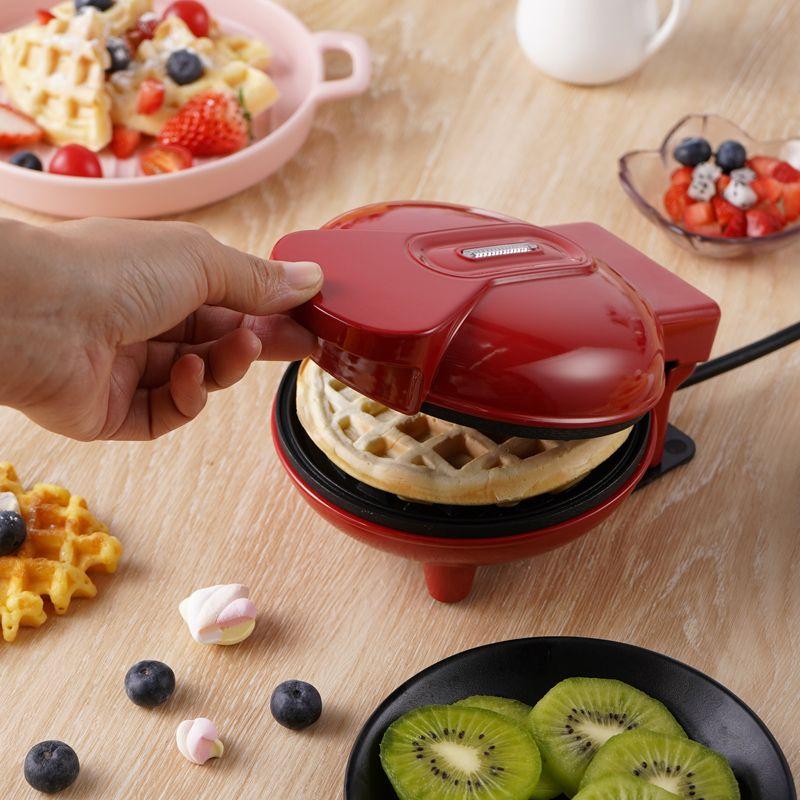 Product Introduction of Mini Automatic Temperature Control Double Side Heating Children's Roast Machine Household Electric Frying Pan Waffle Machine Breakfast Machine stainless  steel  pan teflon clay  pot clay  pot pot 4