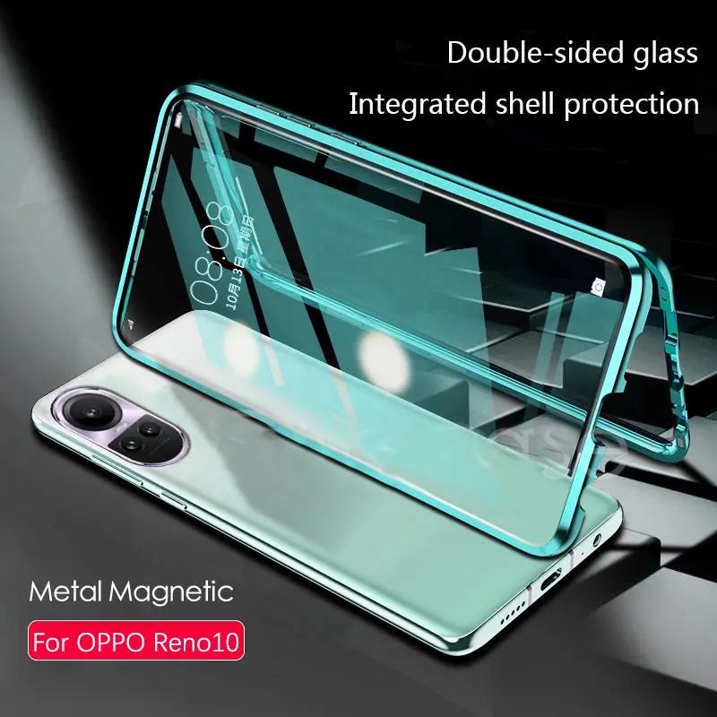 OPPO Reno 13 Case For Oppo Reno 13 12 11 Pro 10 Pro Plus 13F 12F 11F 5G Reno13F Reno13 Reno13Pro 5G 2025 Flip Hard Cover Double Side Tempered Glass Shockproof Phone Case Full Cover Camera Protection Back Cover Casing