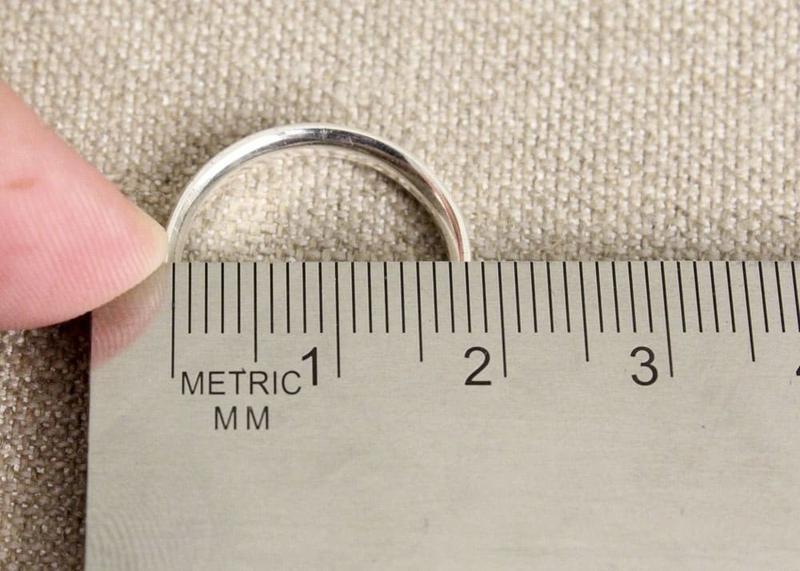 Product Introduction of Nhẫn tròn trơn bạc nguyên chất  99 bản dẹt dày 1.5 mm 18