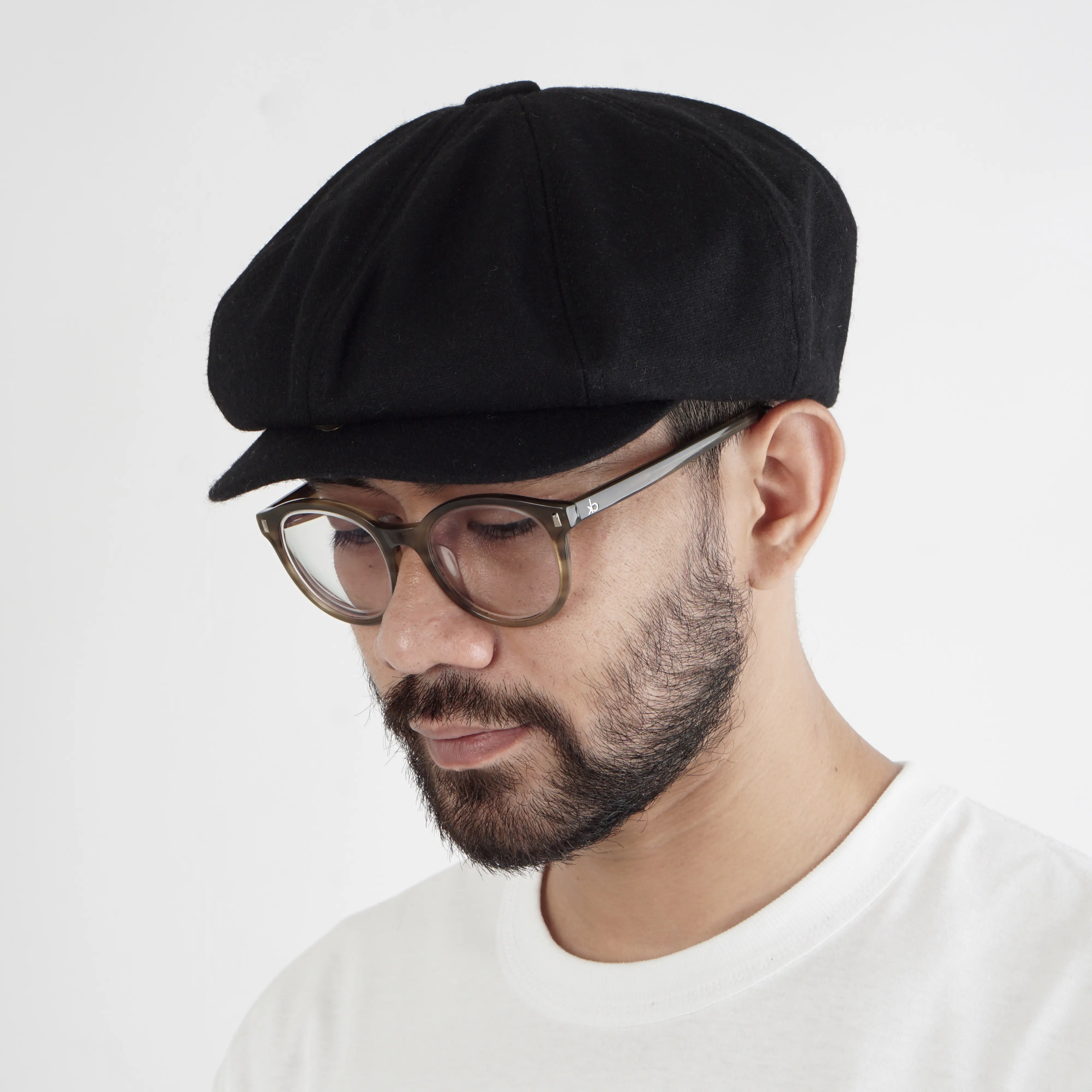 Goster Newsboy Cap -  Nouvelles Hitam
