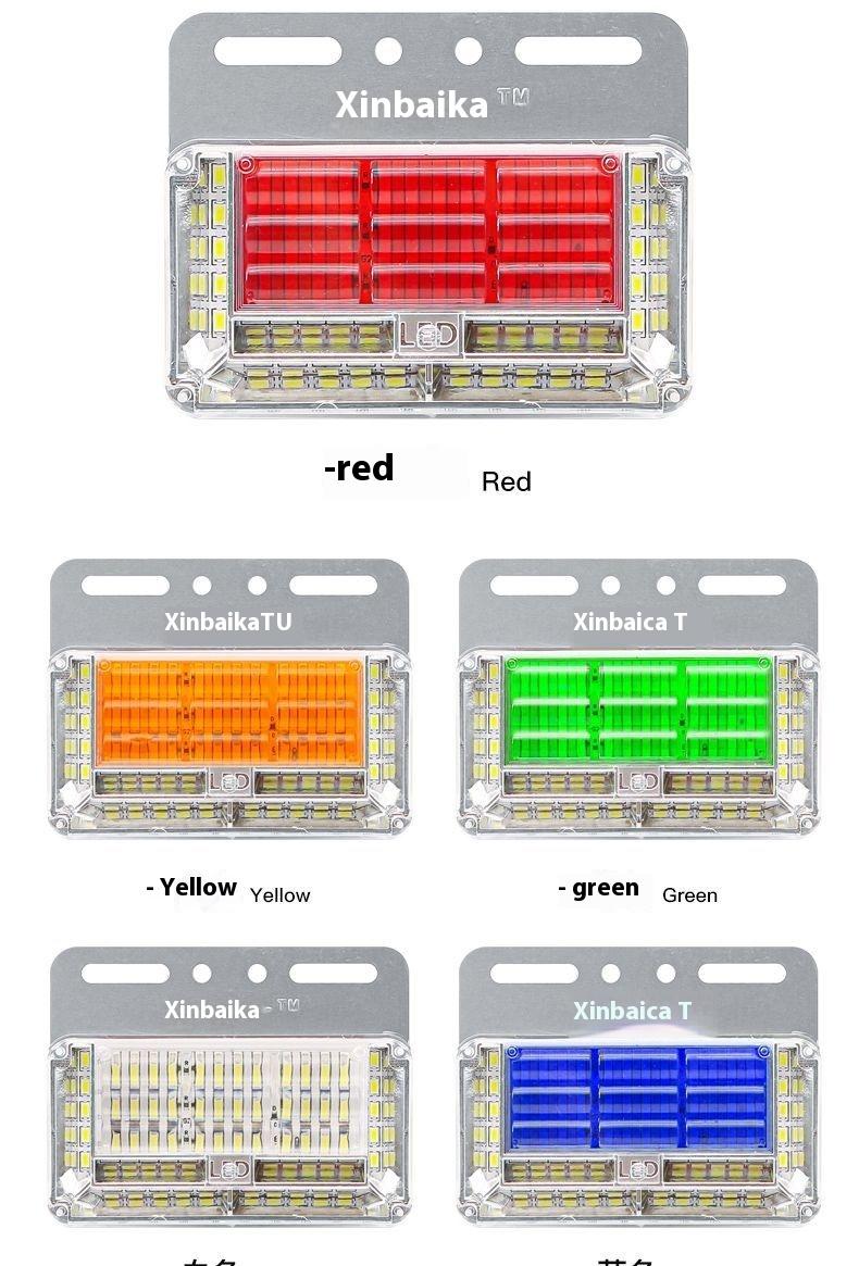 Product Introduction of New super bright 24v truck side light waterproof led trailer strong ground light multi-functional width lamp turn light 8
