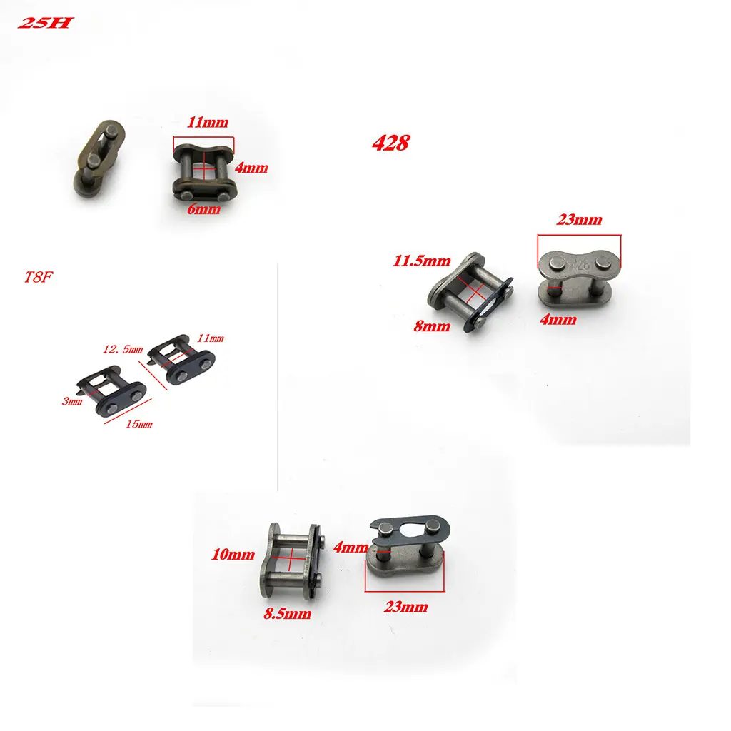 Motorcycle Chain Buckle 428/420/25H T8F/415H Chain Buckle Chain Lock Chain Connector Chain Clip