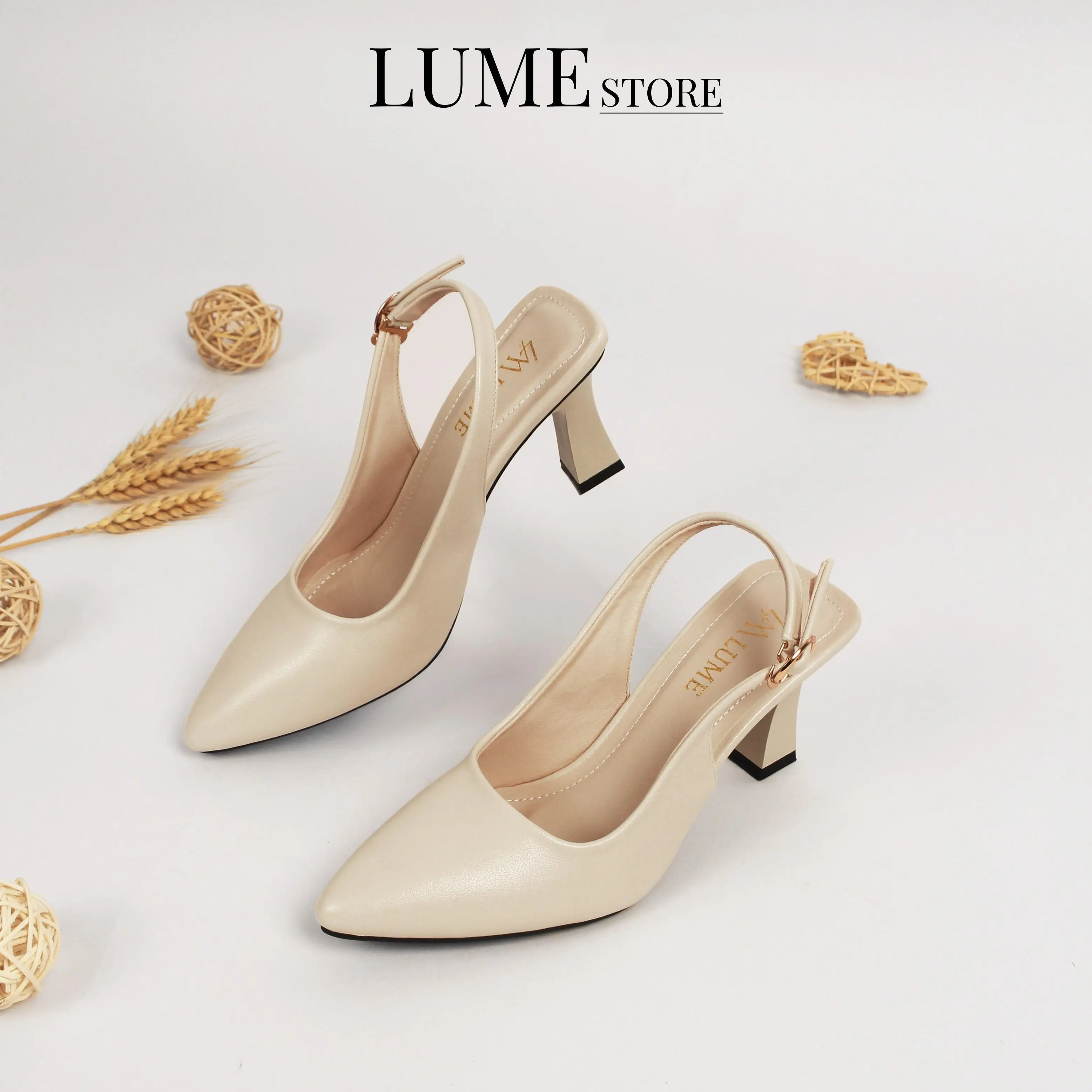 Sục nữ MŨI NHỌN QUAI HẬU, cao 5cm và 7cm, dế cao su non chống trơn trượt, hàng chuẩn size Shoes ĐếCao DéP GiàY hởgót guốcbệt guốc quaihậu Women