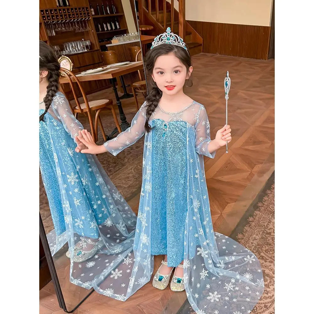 2025 Elsa Princess Dress for Girls  Children's Frozen Elsa Dress, Elsa  Summer Performance Costume - TikTok Shop Philippines