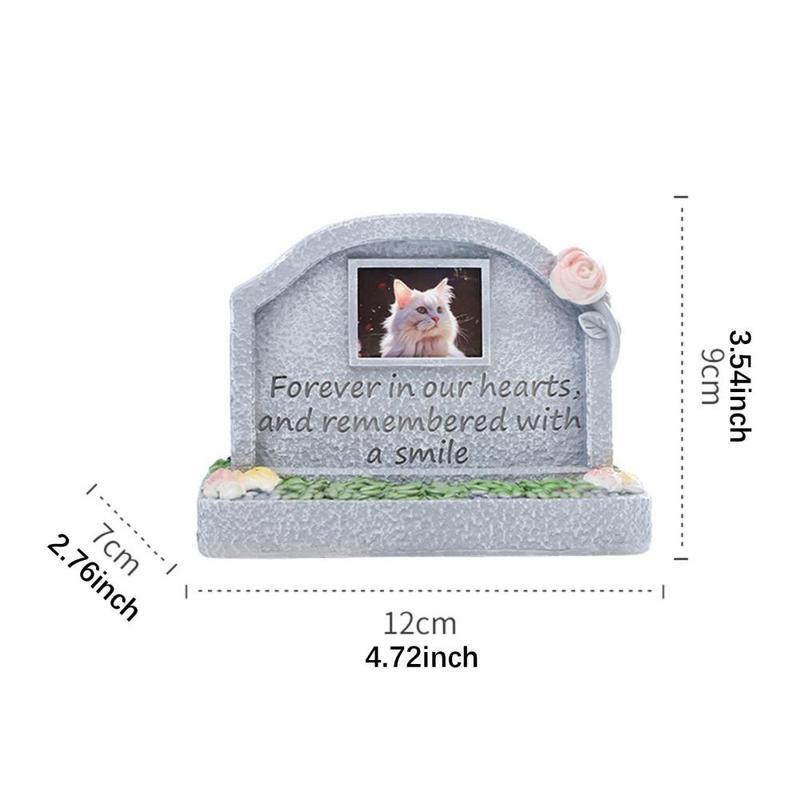 Product Introduction of Pet Memorial Monument Waterproof Loss of Pet Sympathy Gifts Cat Memorial Headstone for Patio Garden Outdoors Flowerbed Backyard 0