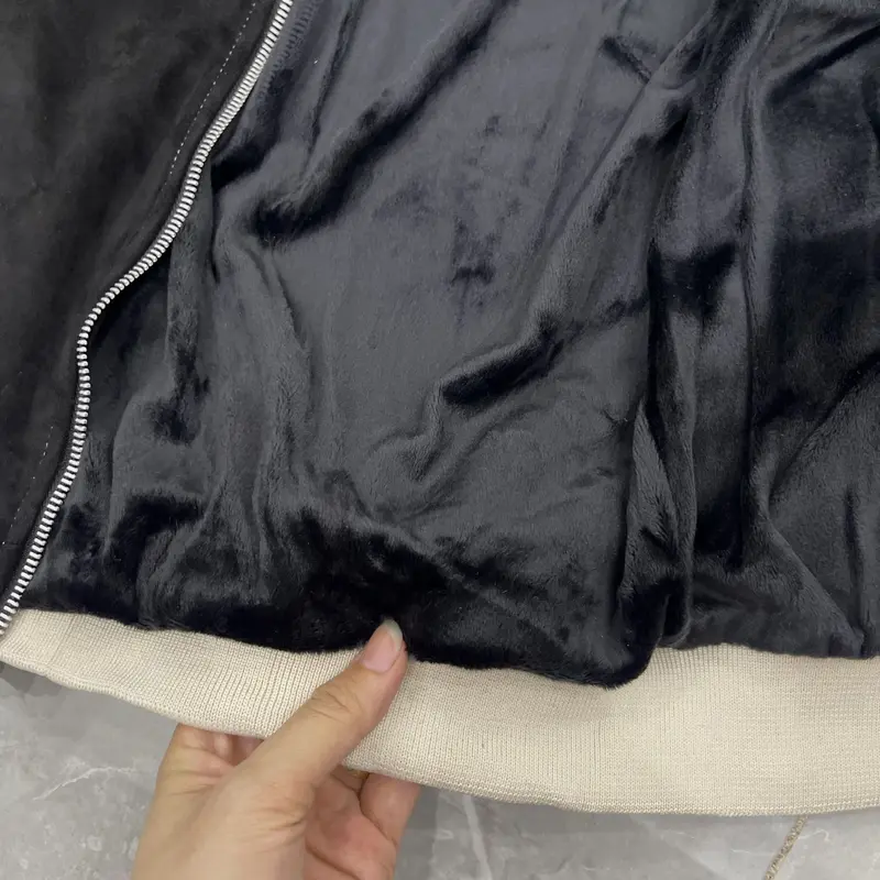 Áo khoác nam da lộn lót lông mùa đông - Menswear Jacket 5