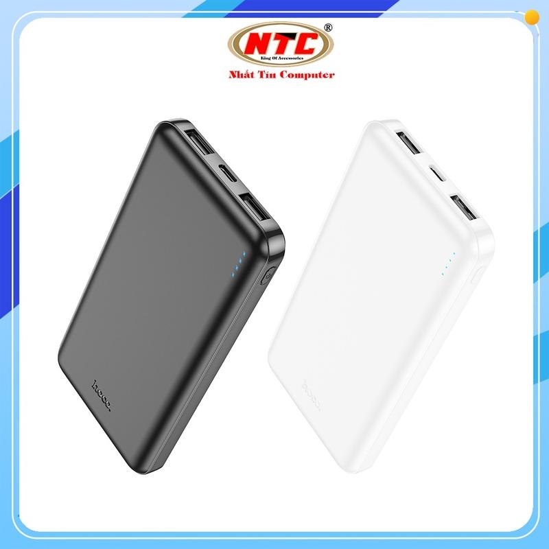 Pin sạc dự phòng Hoco J100 10000mAh max 2.1A tích hợp 2 Input typeC và microUSB - Nhất Tín Computer