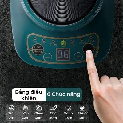 Cốc chưng yến 600ml cốc hầm đa năng nấu chè, nấu cháo , nấu soup , pha trà 6