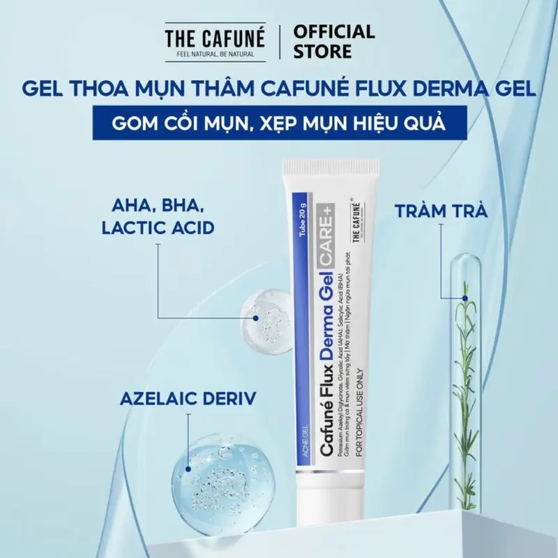 ( tặng que nặn mụn)gel hỗ trợ mụn thâm cafuné flux dema Skincare Nữ Chăm Sóc Da Women Làm Đẹp Da Sen 4