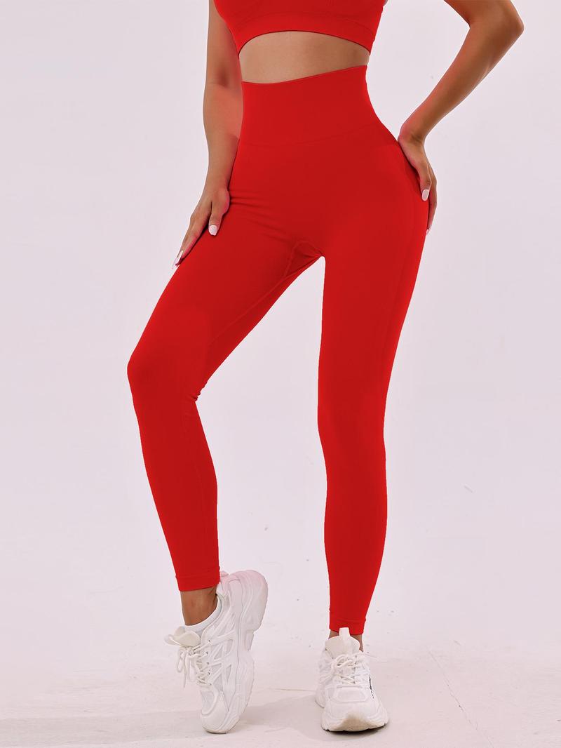 Product Introduction of Women's Solid High Waist Shapewear Leggings, Tummy Control Butt Lifting Shaper for Spring, High Stretch Seamless Yoga Pants, Ladies Shapewear Bottoms 4