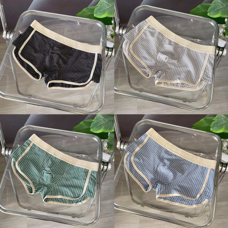 Quần sịp đùi chất liệu cotton mềm mát co giãn giãn 4 chiều thấm hút mồ hôi tốt WIND Sọc Boxers/Trunks Menswear Nam