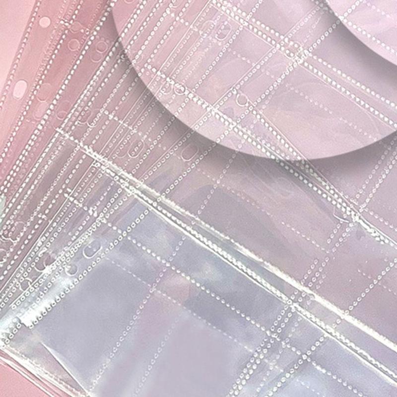 Product Introduction of Card Sleeve Multiple Pockets A4 Kpop Photocard Binder Transparent PP Photo Album Refill Pages 4 Hole 4 Ring DIY Photocard Holder 9