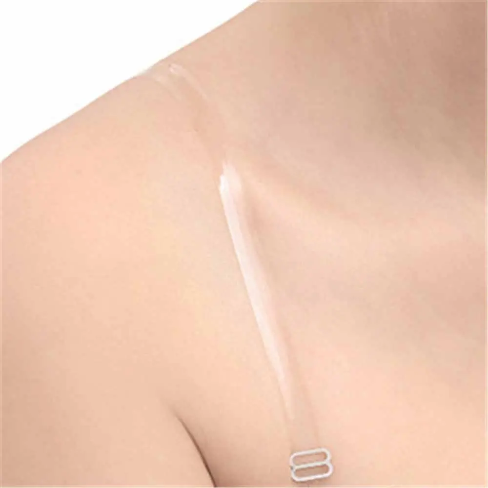 1.2cm Bra Transparent Shoulder Strap Adjustable Non-slip Invisible Belt