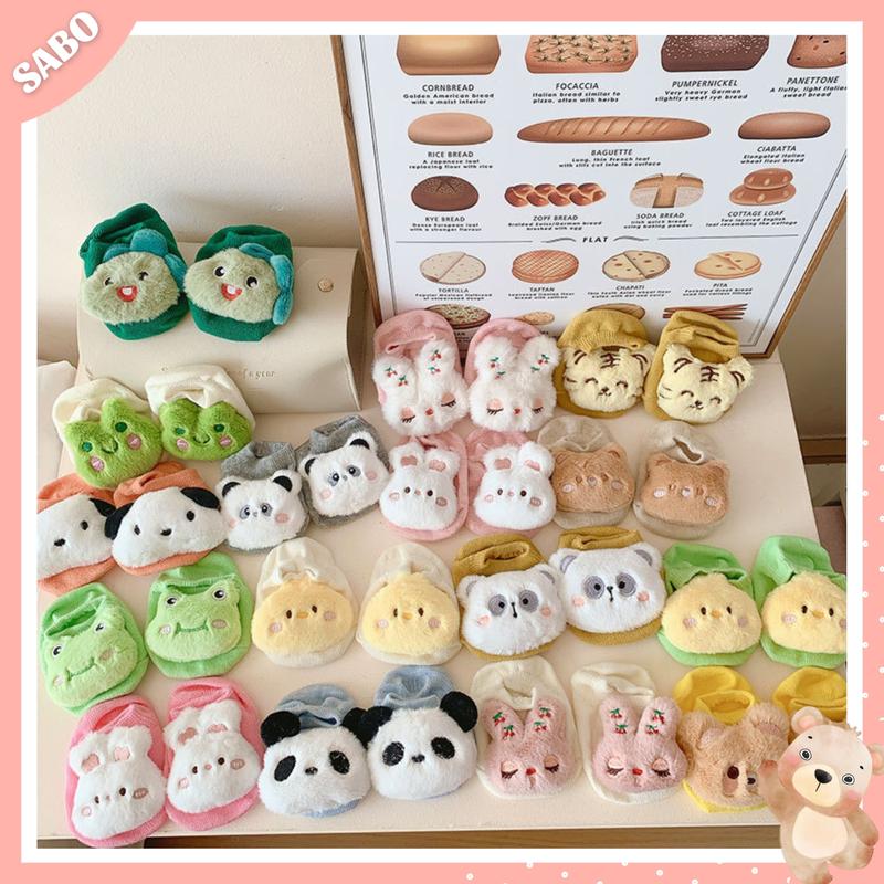 Tất Vớ Hình Thú Bông Xù 5D Mẫu Mới Xinh Xỉu Cho Bé Sơ Sinh 0-12M Có Chống Trượt (BẢNG 1)