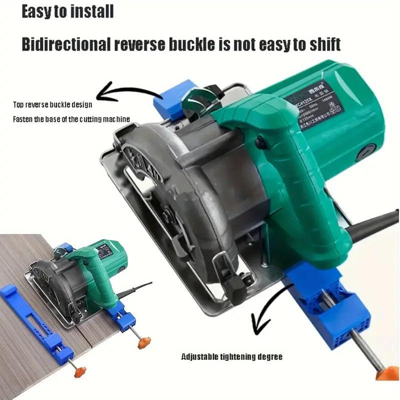 Adjustable Woodworking Guide Rail Set, Precision Strip Cutting Tool, Quickly Cutting Tool, No Power Needed, Power Tool Accessories 4