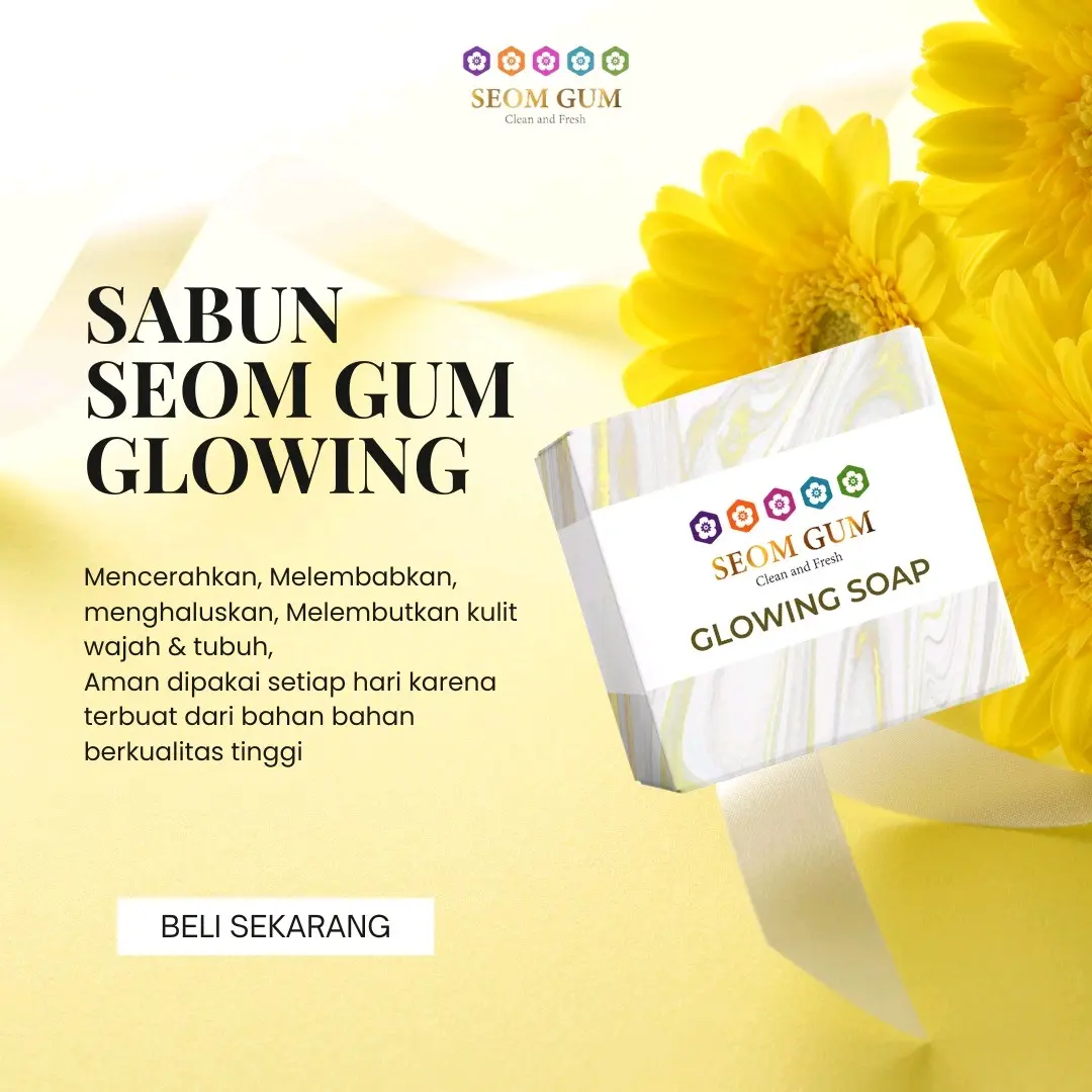 Sabun seomgum Glowing Pemutihan Bebas Silikon