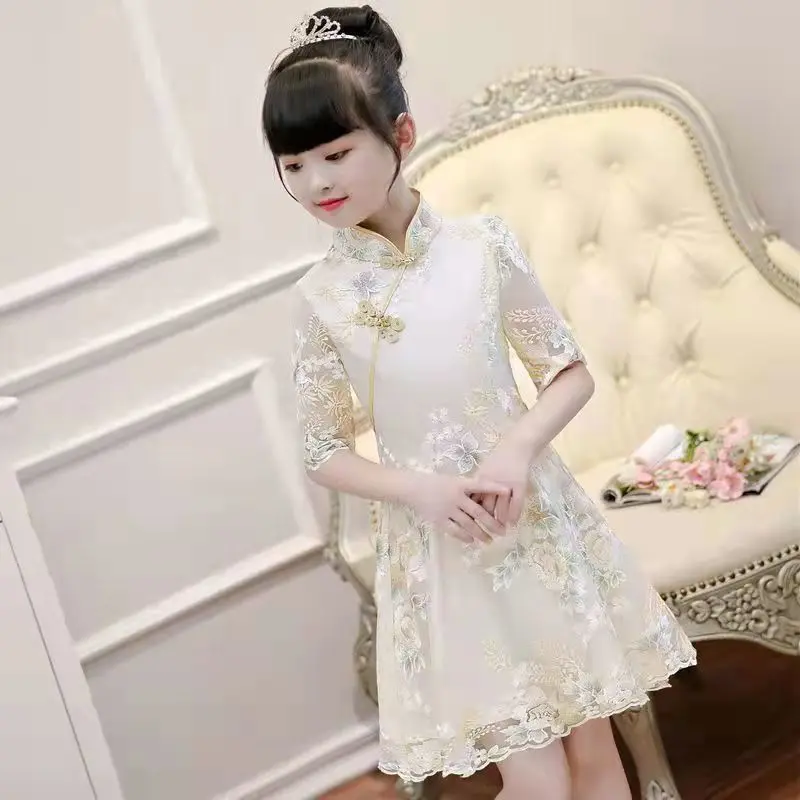 Váy Mùa Hè, Sườn Xám Và Hanfu Cho Nhỏ Gái, Phong Cách Trung Quốc Siêu Thanh Lịch, Trang Phục Cổ Trang, Váy Công Chúa, Hàng Mới Về Năm 2024