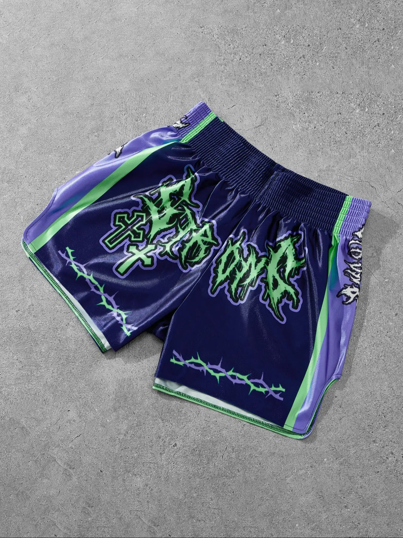 Men's Letter Print Boxing Shorts, Casual Comfy Breathable Border Print Shorts for Daily Wear, Men's Bottoms for All Seasons