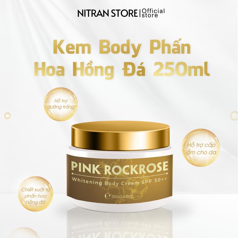  Kem Body Phấn Hoa Hồng Đá 250ml  1 Hộp  Combo 2 Hộp  - Hỗ Trợ Dưỡng Trắng Body Dưỡng Da Body Nữ Dưỡng Body Làm Đẹp Da Women Chăm Da Đón Tết 