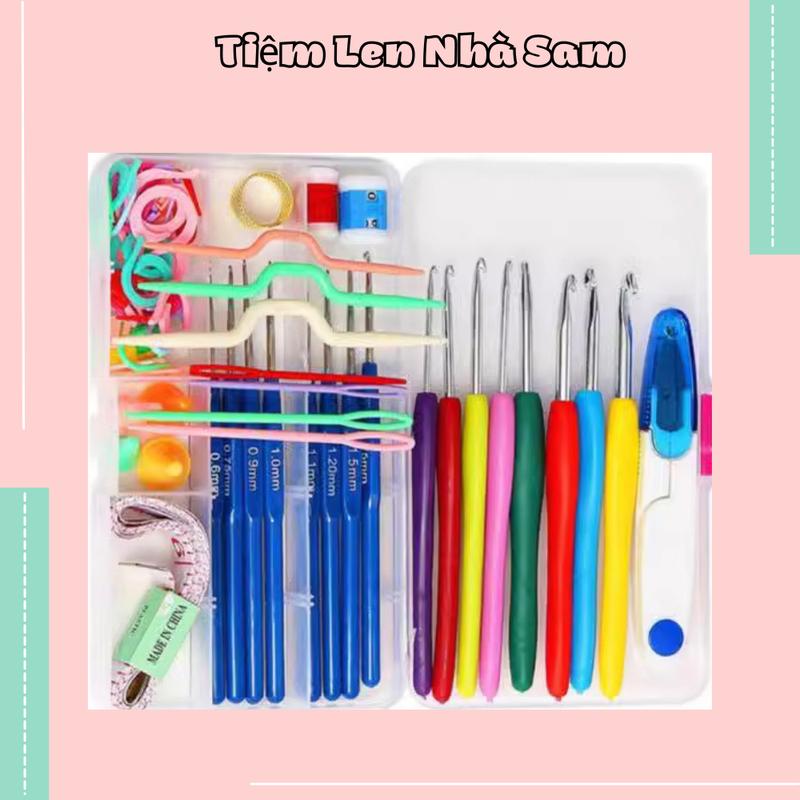 Bộ 52 dụng cụ kim móc len đầy đủ tiện lợi giá rẻ Tiệm Len Nhà Sam - Sam Croche Diy Diy