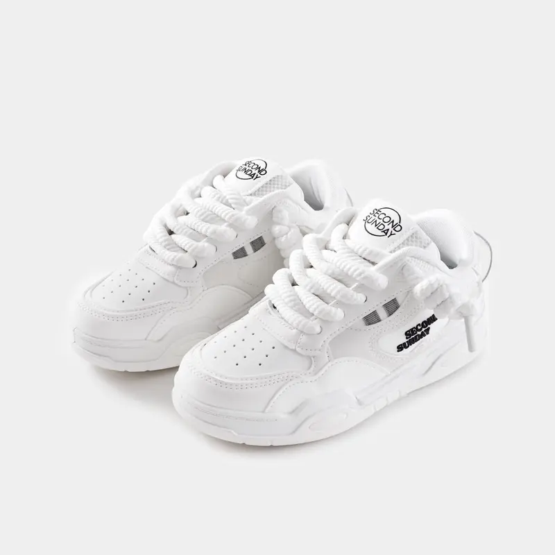 Giày Thể Thao Sneaker Nam Nữ Second Sunday Line Drop Đế Tăng Chiều Cao 4cm SK49 0