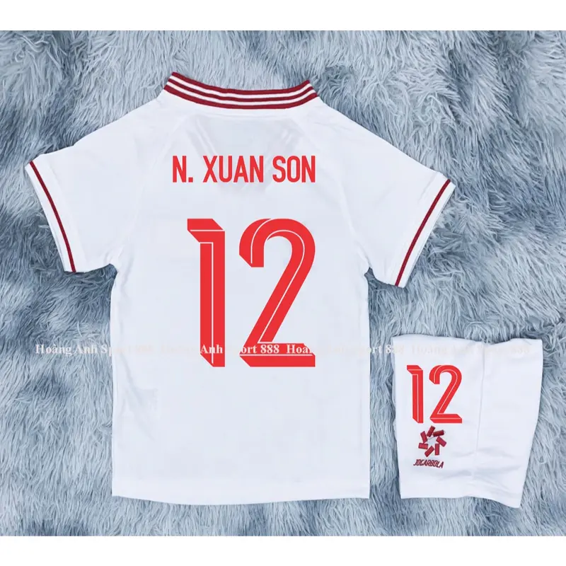 Bộ Quần Áo Bóng Đá Trẻ Em Đội Tuyển Việt Nam 2024/2025- Vải Polyester Thái Cao Cấp 2