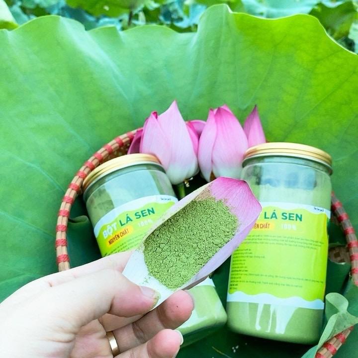 500gr Bột lá sen sấy lạnh nguyên chất 1