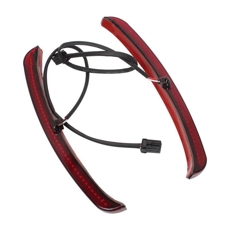 Product Introduction of Motorcycle Red LED Rear Fender Blades Light Brake Mudguard Tail Stop Running Lamp For Harley Touring Tri Glide Ultra Classic FLHTCUTG 2009-up & Street Glide Trike FLHXXX 2010-2011 25