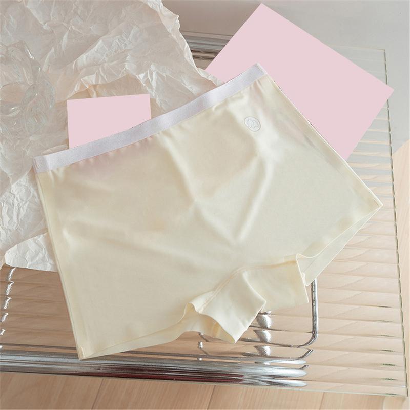 Product Introduction of dingzhenkeji13 【COD】 2025 comfortable breathable 7A Cotton Crotch Comfortable Breathable Girls Boxer Shorts Ice Silk Contrast Color Letter Elephant High Elastic Childrens Underwear Female 27
