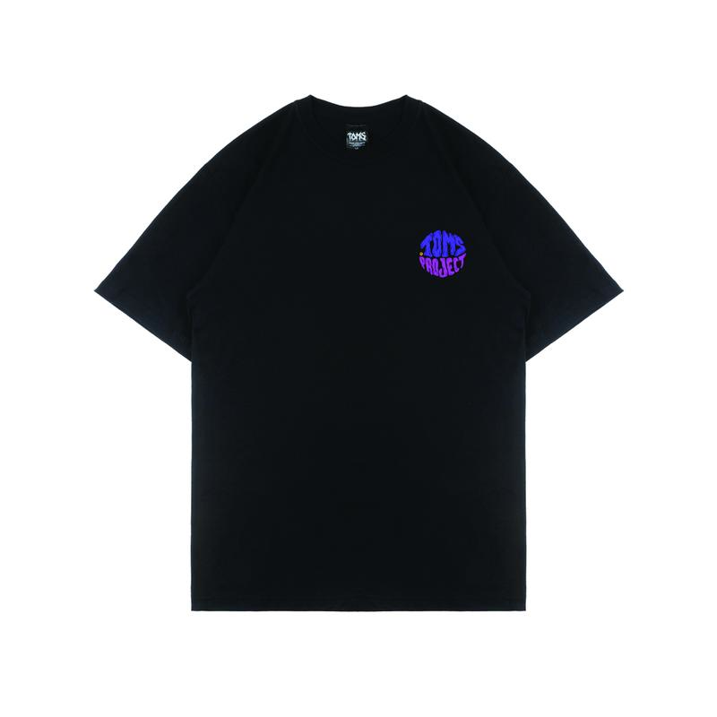 Toms Project Tshirt Rounded - Kaos Pria combed sablon Hitam Tulisan Dewasa Pendek Oblong Katun Simple Baju Santai 3