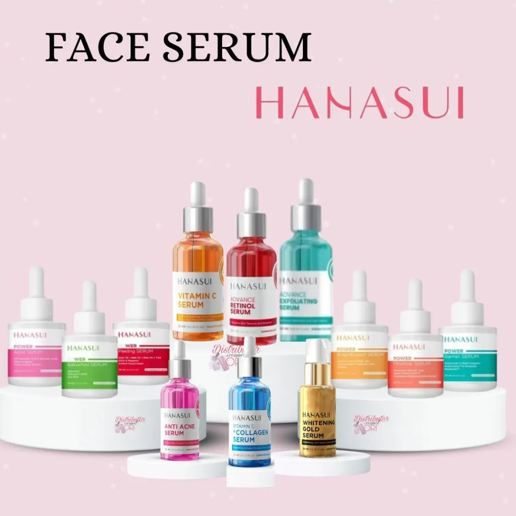 Hanasui Serum series || Hanasui Serum Wajah Vitamin C / Collagen / Anti Acne / Whitening Gold 20 ML
