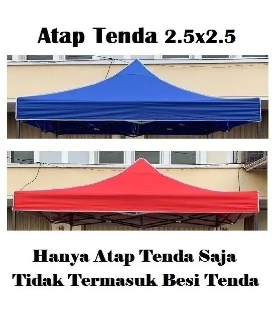 Terpal Atap Tenda Lipat 2.5x2.5 (Bahan Polyester 420D)