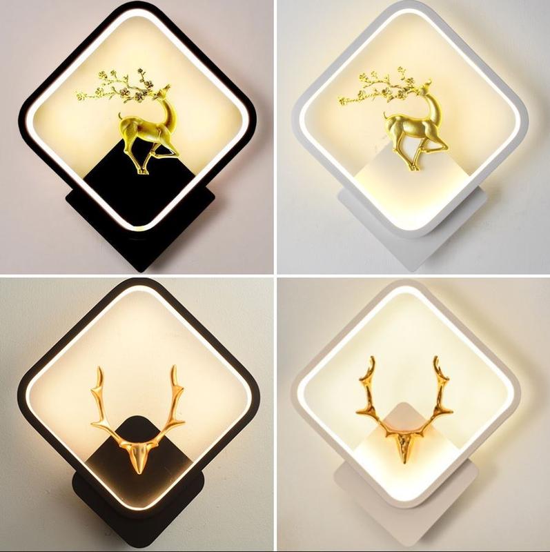 Đèn tường đèn tranh LED 3D 3 chế độ sáng MONSKY Lộc Phát trang trí nội thất phòng ngủ cầu thang độc đáo sang trọng