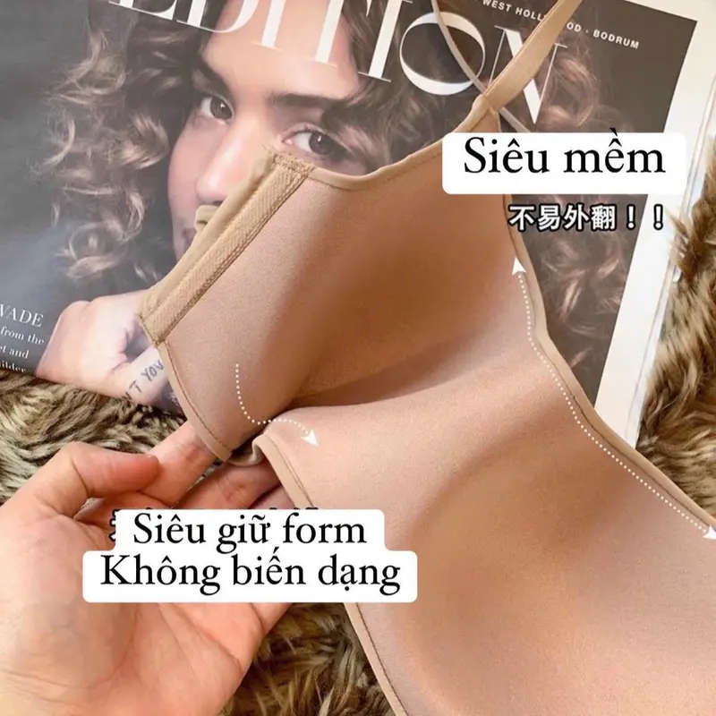 CT9 - Áo su nước không mút, không gọng nâng ngực, mỏng nhẹ Nữ Bra dolot noiynu áo lót 5