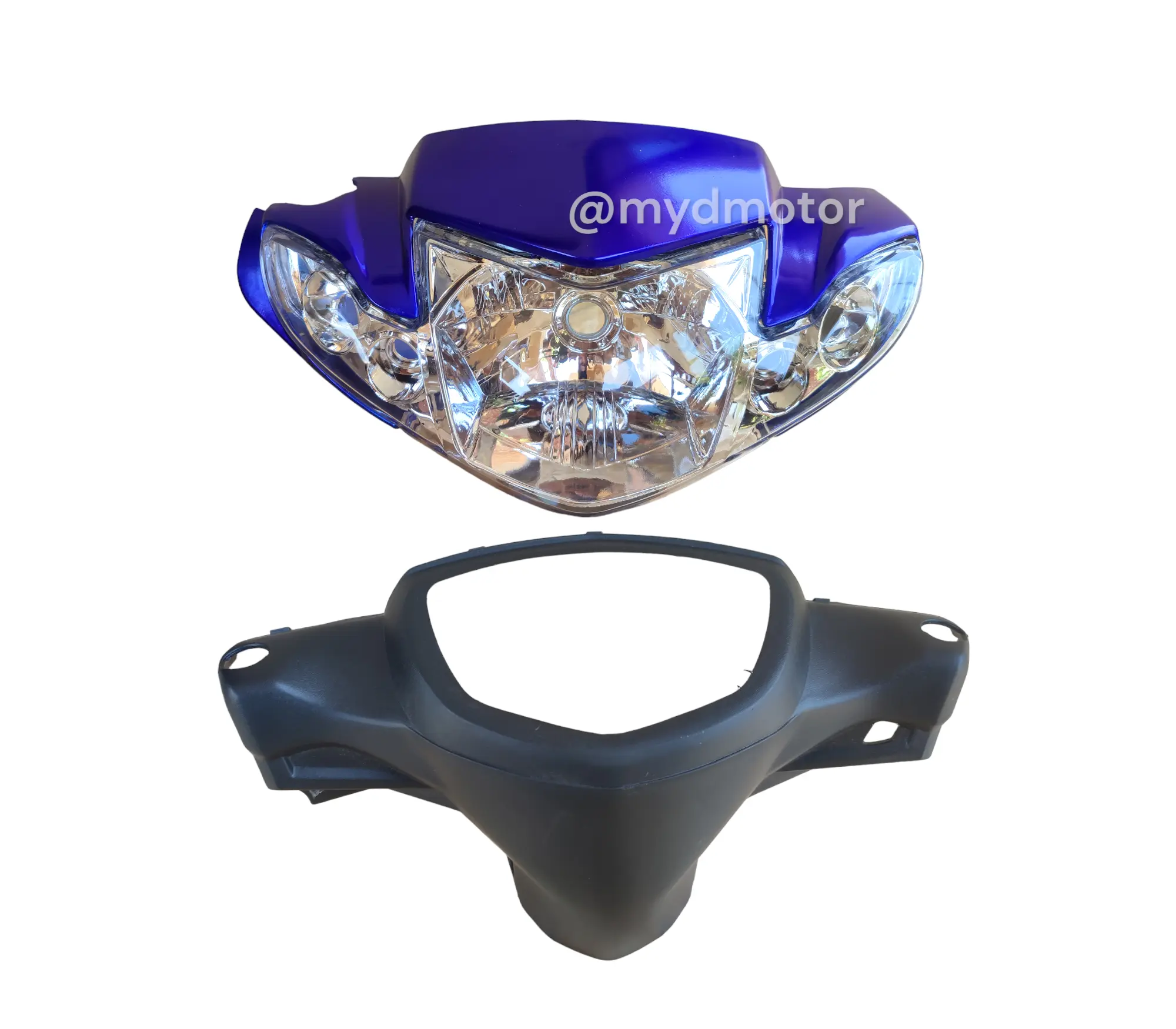 BATOK DEPAN BELAKANG + LAMPU DEPAN VEGA R NEW 2007 WARNA BIRU Motor Motorcycle Sepeda