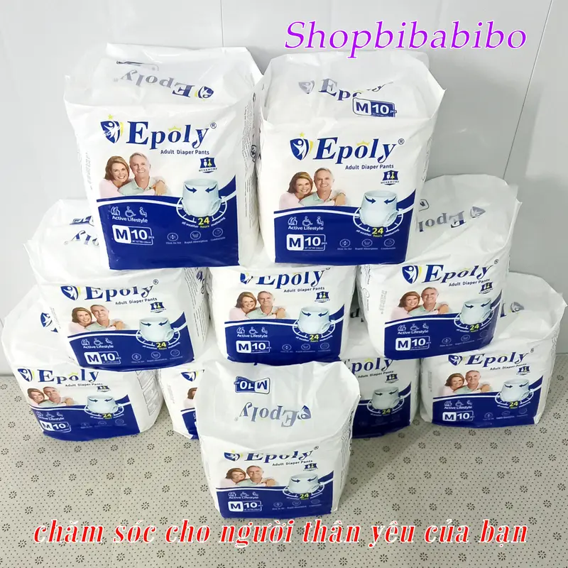 Bỉm quần người già Epoly/Ipaly chất lượng giá tốt combo 50 miếng M-L-XL 40 đến 85kg 5