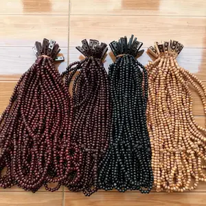 Isi 10pcs Tasbih 99 ukuran 7mm cocok untuk oleh-oleh Haji/Umroh atau souvenir hajatan Hitam Merah Muslim Motif
