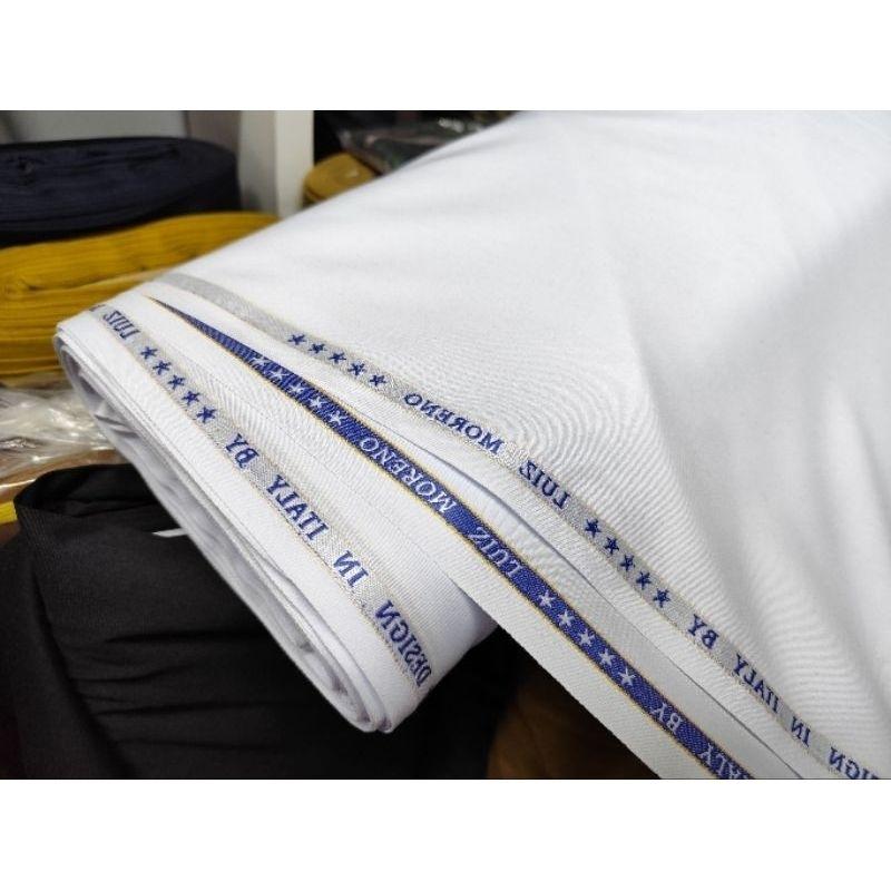 BAHAN KAIN PUTIH/DINAS KEDOKTERAN/PERAWAT/KEBIDANAN/SEMI WOOL 0