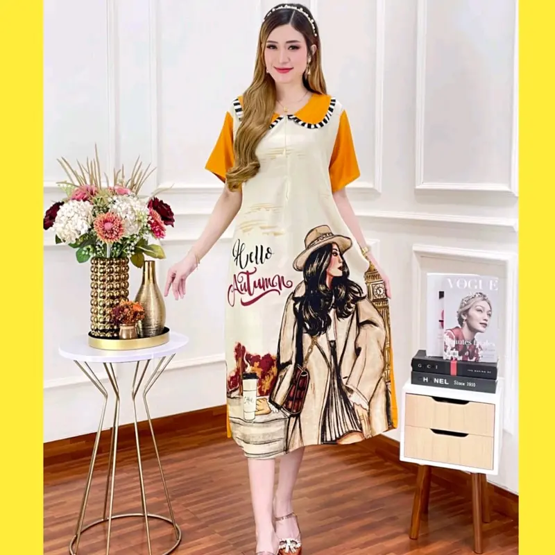 Fuji Dres wanita terbaru 2023 // home dress terviral 0