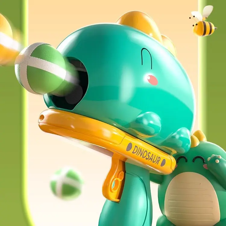 Mainan Anak DINOSAUR BALL GUN WOBEIXING 678-3 Mainan Tembakan Bola Target Dinosaur Anak 3