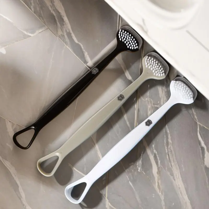 Dụng cụ làm sạch lưỡi, bàn chải cạo lưỡi 3 tác dụng chuyên sâu giúp hơi thở thơm mát Nước Súc Miệng Xịt Thơm Miệng Xịt Miệng Dụng Cụ Vệ Sinh