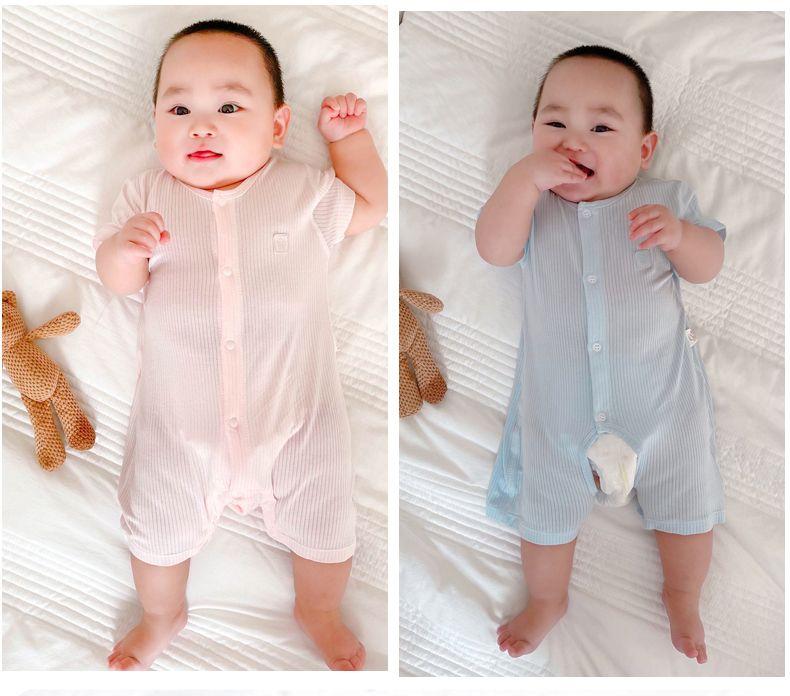 Product Introduction of Quần Áo Vải Modal Cho Em Bé Bộ Đồ Ngủ, Áo Liền Quần ngắn Tay Cho Em Bé Điều Hòa Không Khí Mùa Hè, Áo Jumpsuit Quần Lụa Lạnh Không Xương, Quần Áo Mùa Hè Mỏng 10