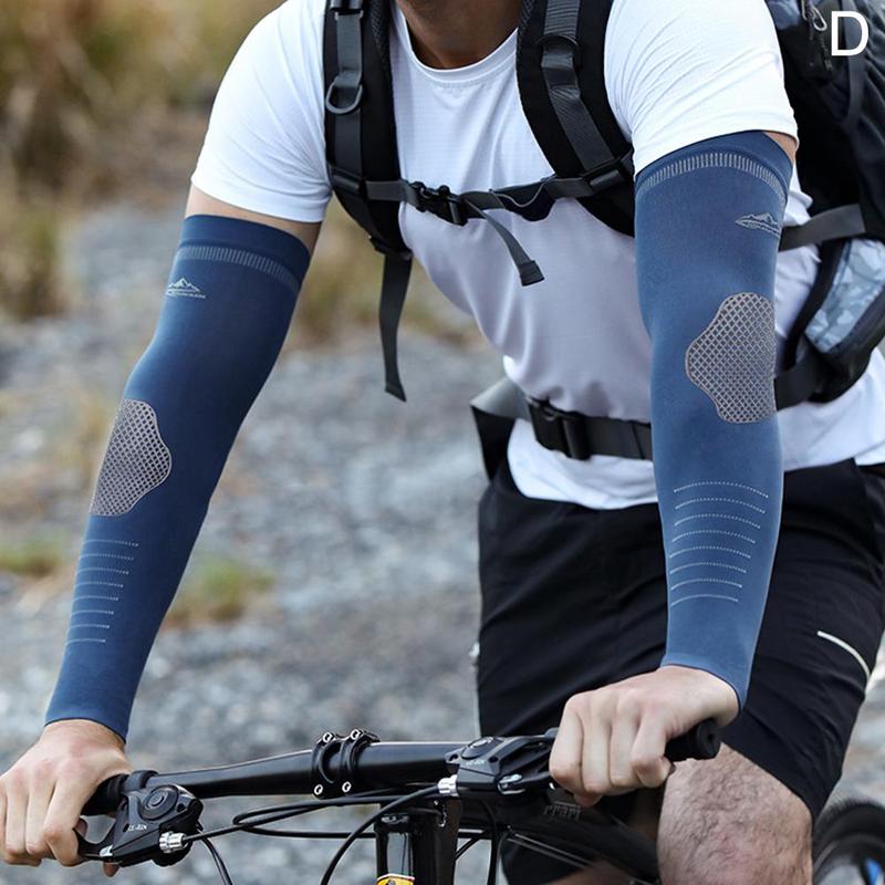 Product Introduction of 1pair Polyester Fibre Sports Arm Sleeve Summer Outdoor Cycling Ice Silk Sun Protection Sleeve Breathable 36
