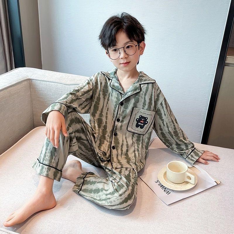 Product Introduction of Bộ Đồ Ngủ Trẻ Em, Dành Cho Bé Trai, Dài Tay, Mỏng, Bộ Đồ Hoạt Hình, Thích Hợp Cho Mùa Xuân Và Mùa Thu, Áo Cardigan, Dành Cho Trẻ Lớn, Đồ Mặc Ở Nhà Của Cha Mẹ 23
