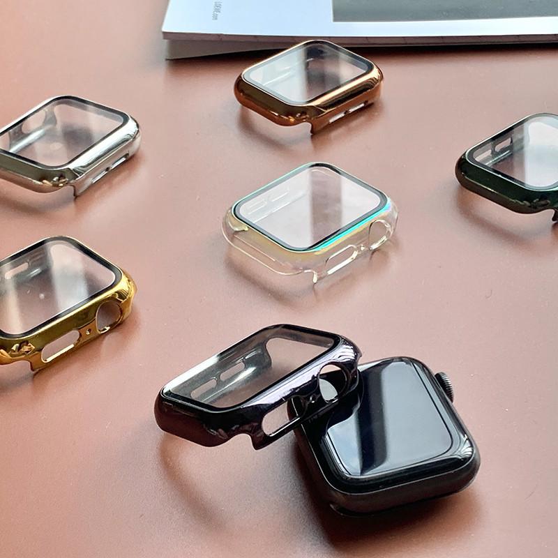 Jam Tangan  Anti Gores Temepred Glass PC Case for Apple Watch Ultra 3 2/SE 3 2 Iwatch Series 11 10 9 8 7 6 3 5 4 46mm 49mm 45mm 41 44 40 42 38mm Hard Screen Protector Cover Frame Bumper  Smartwatch I8 S10 S8 S9 Pro Max T900 T800 Ultra 8 MAX 9 PRO S20 T500