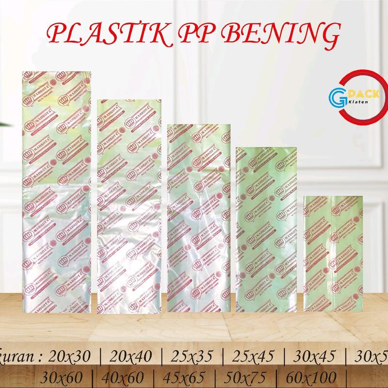 Plastik Kantong Besar Laundry PP Bening 40x60 50x75 60x100 Plastik Loundry Sayur Ikan Buah Sampah Dll Pakaian 4