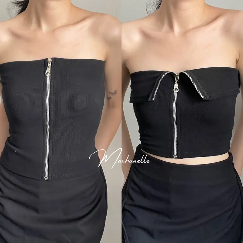 Noni Top | Atasan Tube Top Kemben Rib Knit Premium Wanita Big Size 5